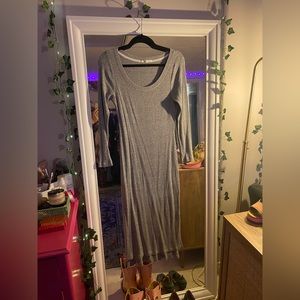 Anthropologie Grey Bodycon Dress